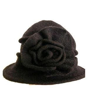 Black Wool Winter Hat